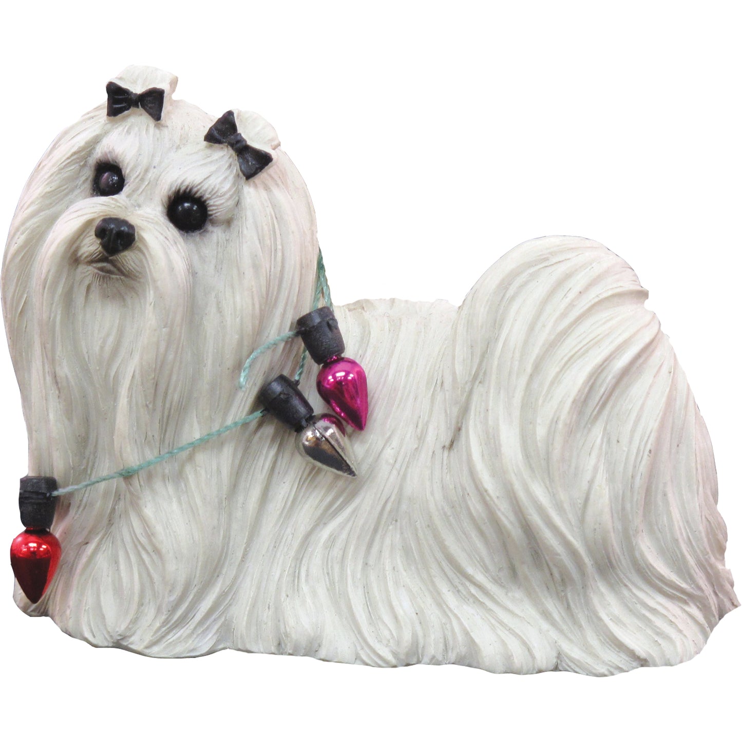 Playful Maltese Christmas Tree Ornament