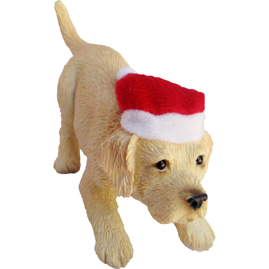 Playful Yellow Labrador Retriever Christmas Ornament