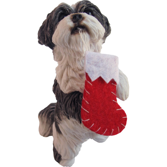 Playful Shih Tzu Christmas Tree Ornament