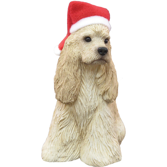 Sitting Buff Cocker Spaniel Christmas Ornament