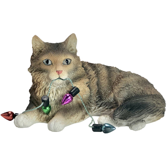 Brown Tabby Maine Coon Christmas Ornament