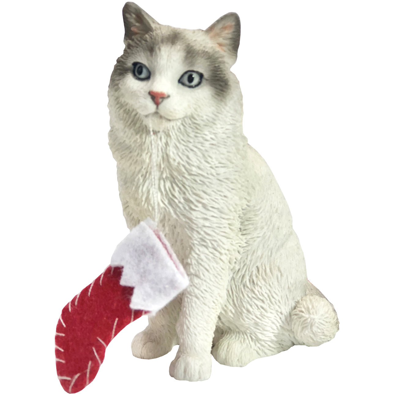 Bicolor Ragdoll Cat Christmas Tree Ornament