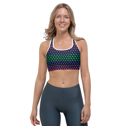 Rainbow Paw Sports Bra