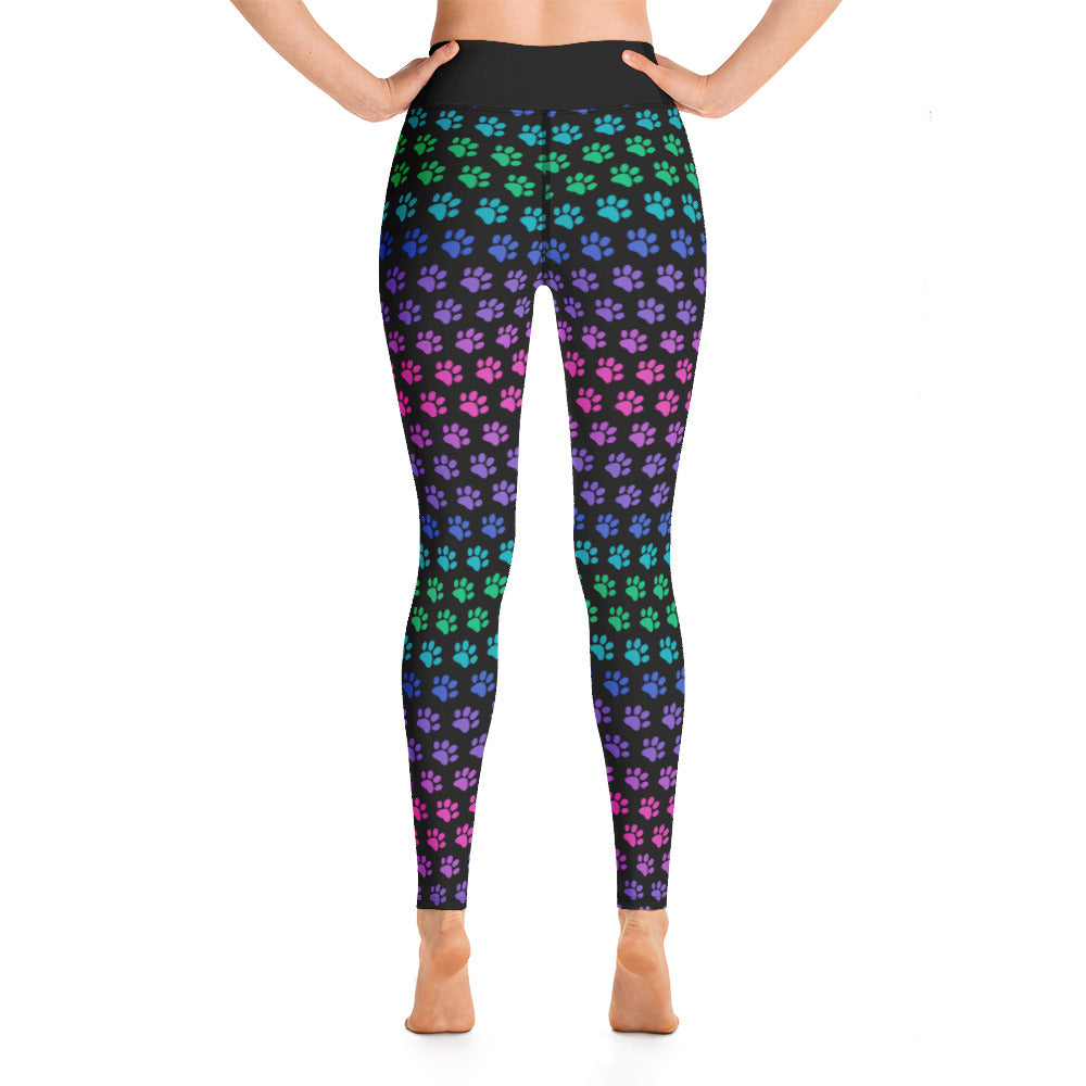 Rainbow Paw Yoga Leggings