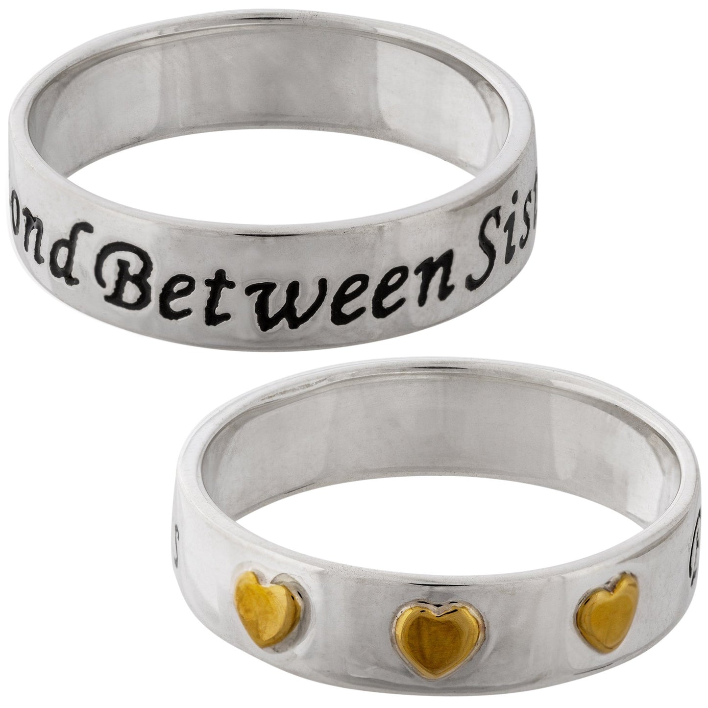 Bond Between Sisters Sterling Ring