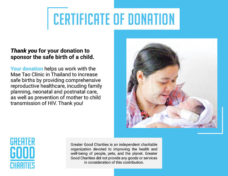 Sponsor the Safe Birth of a Child