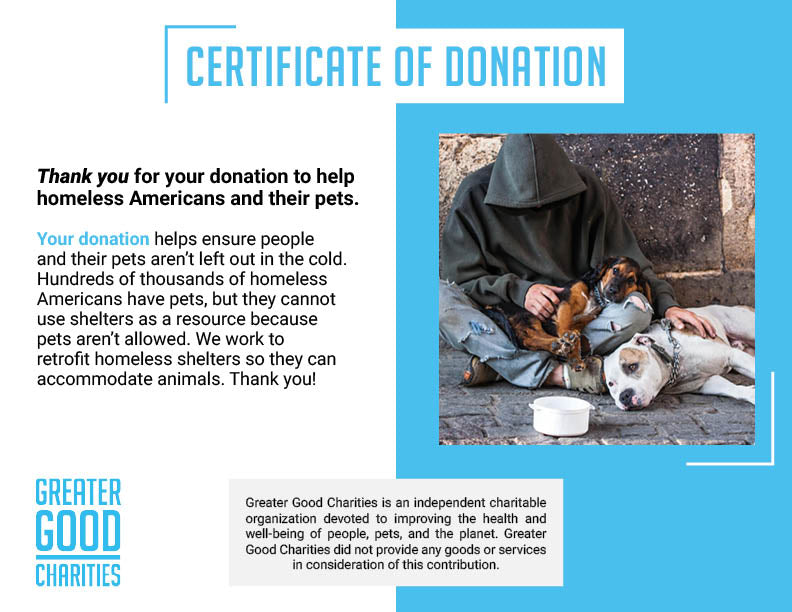 Help Homeless Americans and Their Pets