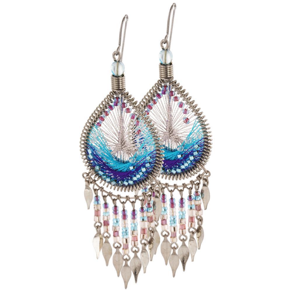 Dazzling Chandelier Thread Earrings