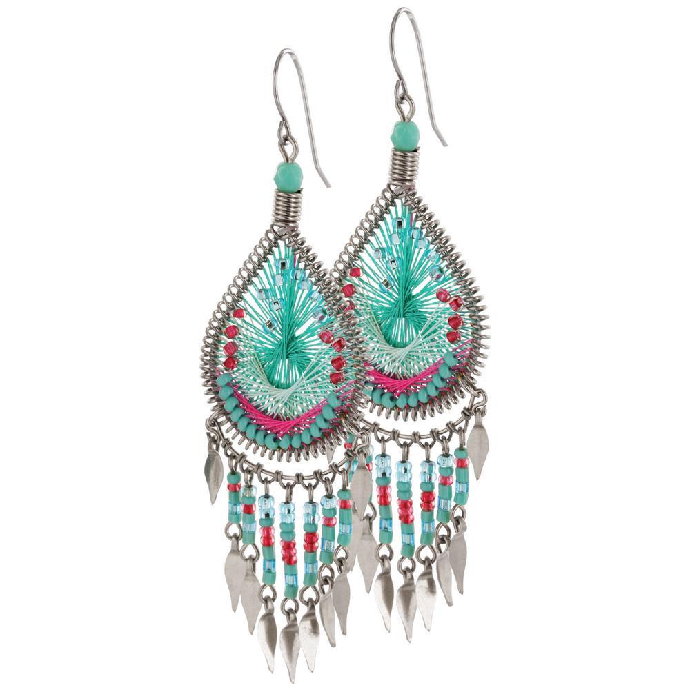 Dazzling Chandelier Thread Earrings