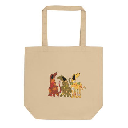 Festive Fall Dogs Tote Bag