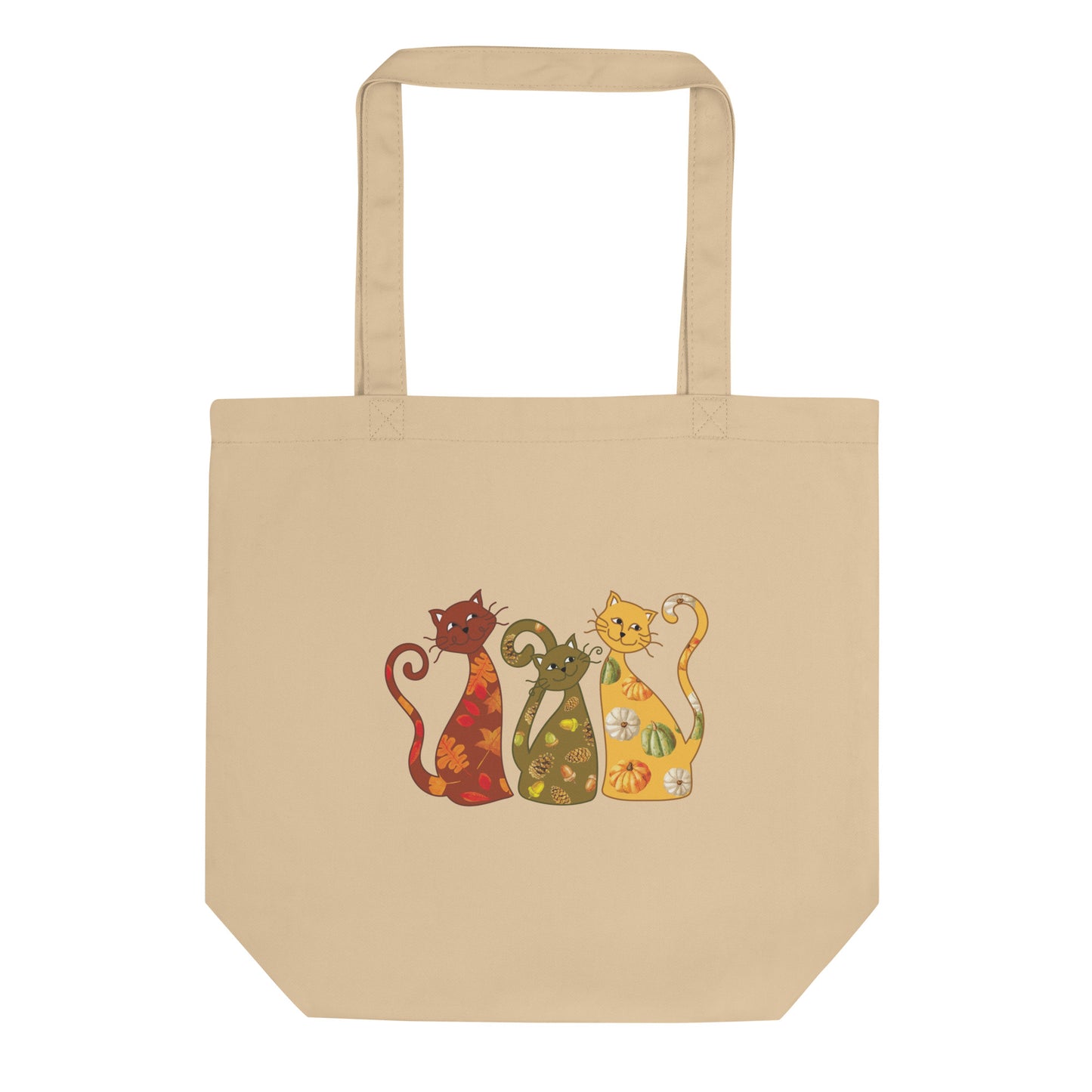 Festive Fall Cats Tote Bag