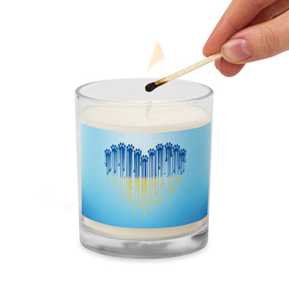 Love and Light Paw Ukrainian Candle