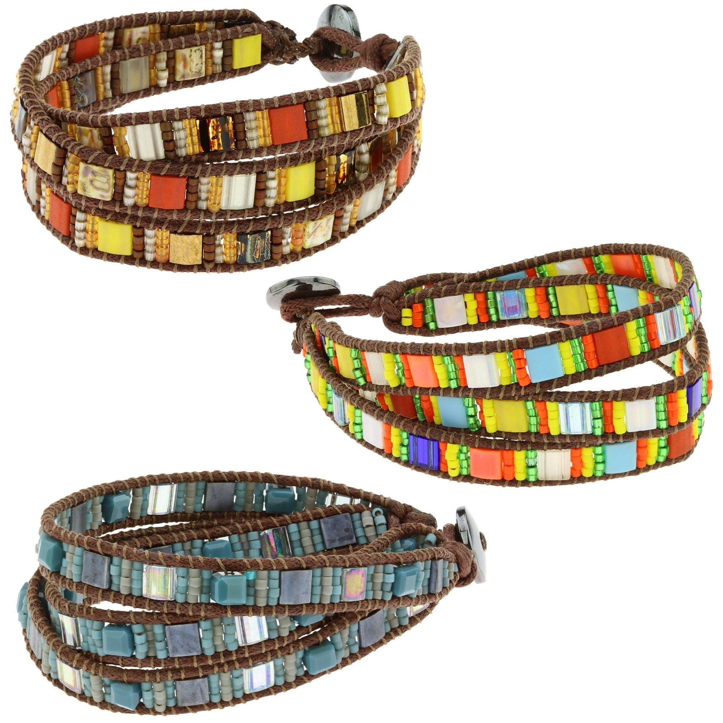 Guatemalan Glass Tile Bracelet