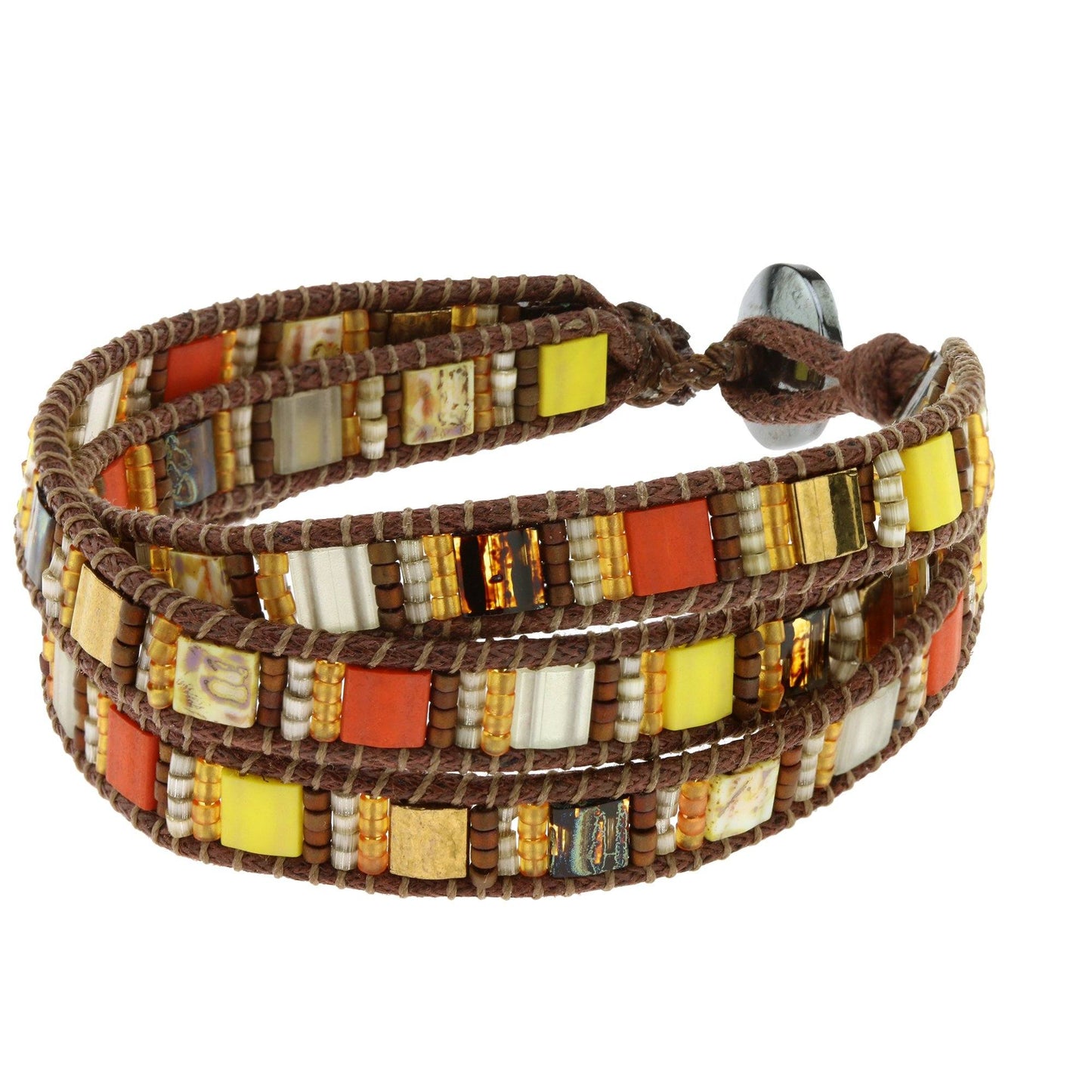 Guatemalan Glass Tile Bracelet