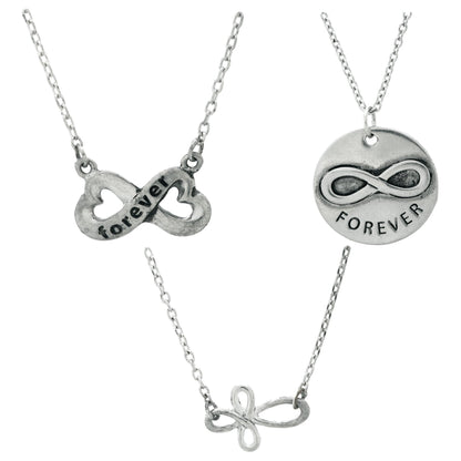 Infinite Strength Of Love Pewter Necklace