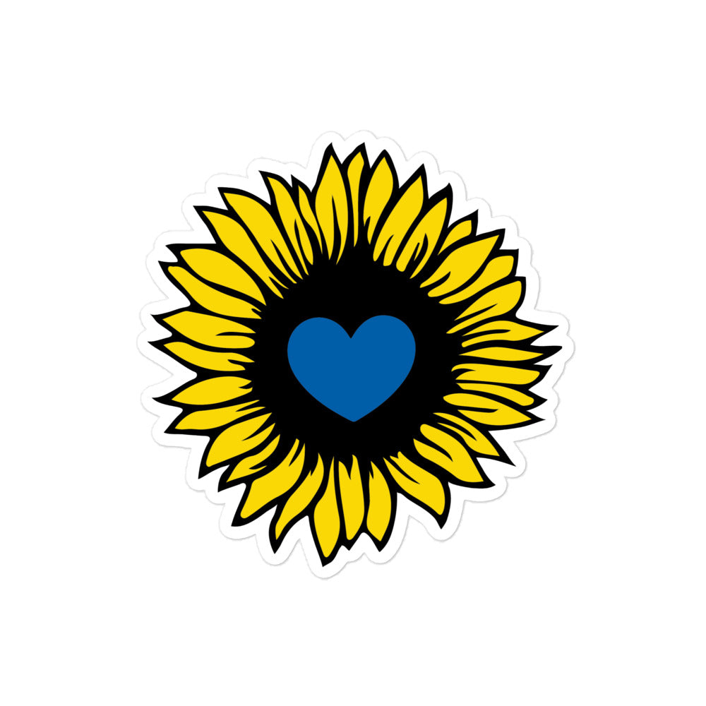 Ukraine Sunflower Sticker