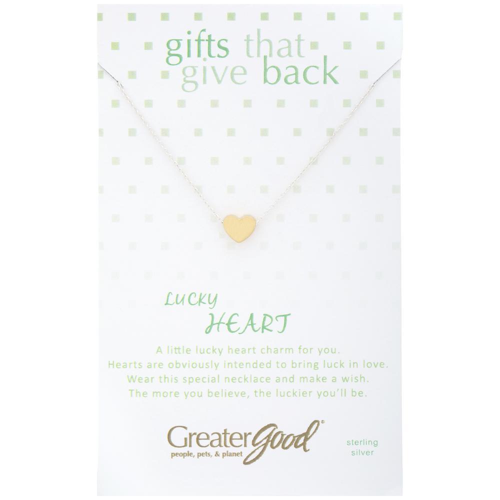 Lucky Heart Sterling Necklace