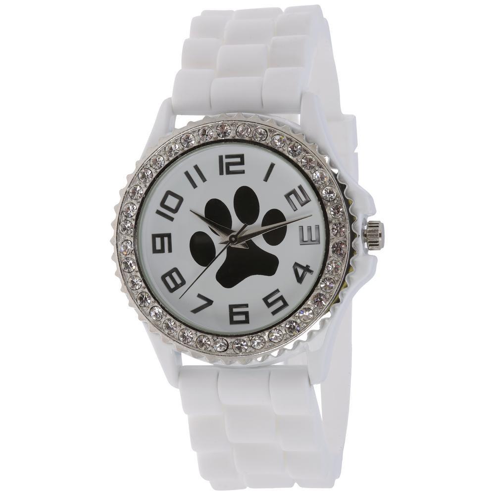 Paw Print Silicone Watch