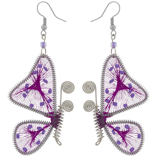 Threaded Butterfly Earrings