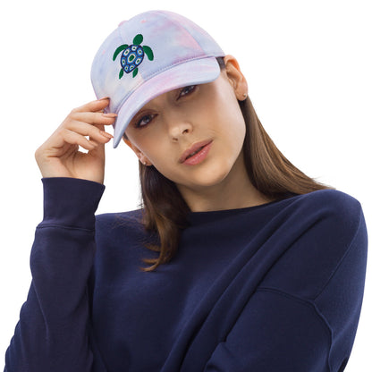 Sea Turtle Tie-Dye Baseball Hat