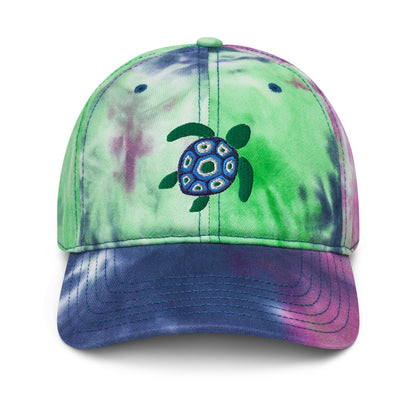 Sea Turtle Tie-Dye Baseball Hat