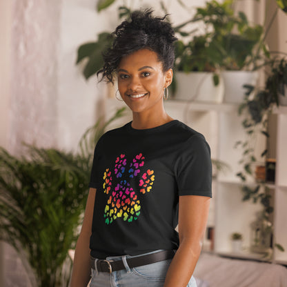 Paw of Hearts Rainbow T-Shirt