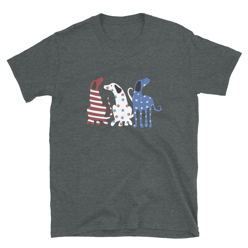 Whimsy Americana Dogs T-Shirt