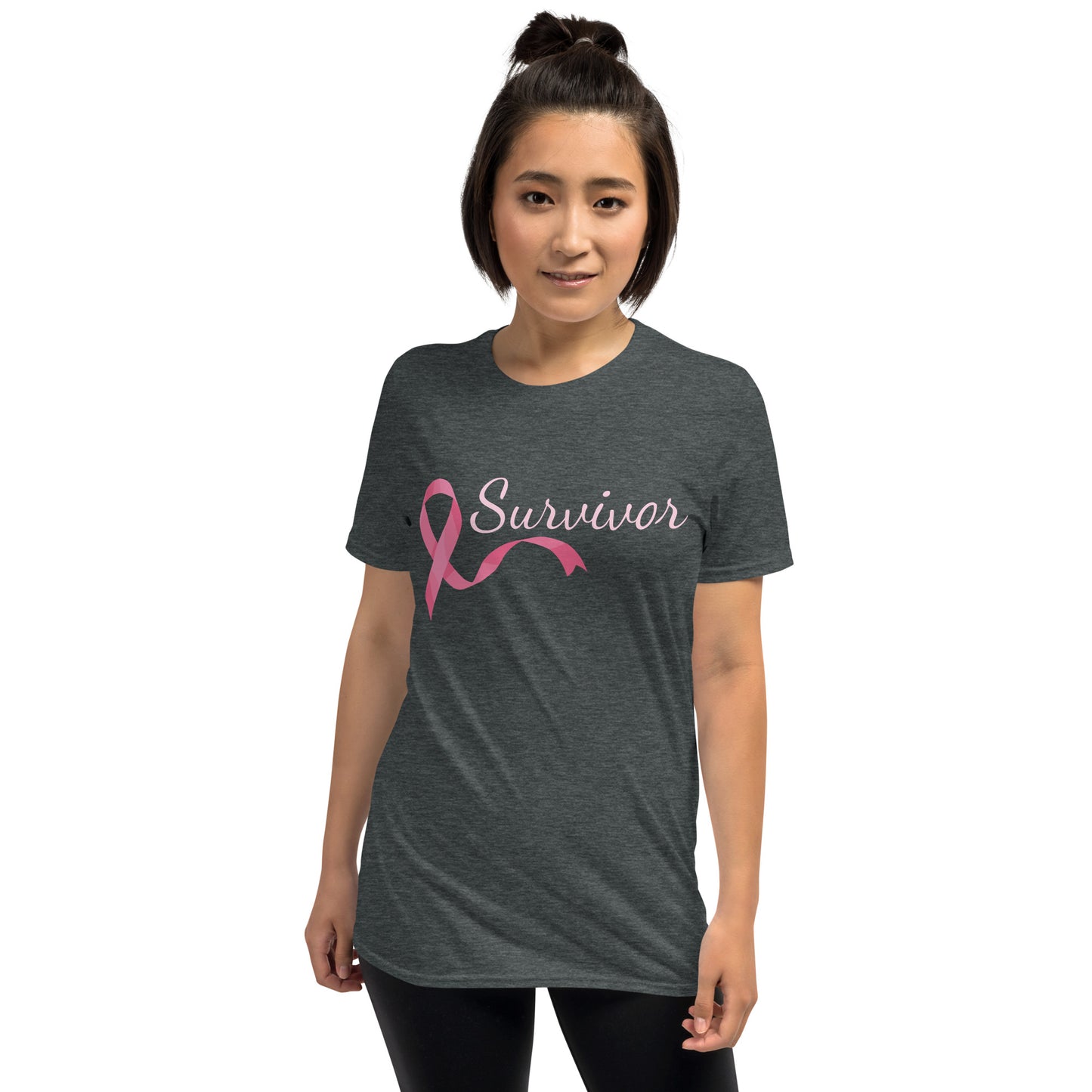 Elegant Pink Ribbon Survivor T-Shirt