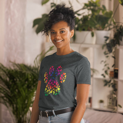 Paw of Hearts Rainbow T-Shirt