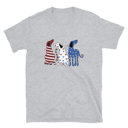 Whimsy Americana Dogs T-Shirt