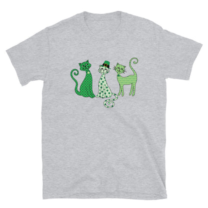 Whimsy St. Patrick's Day Cats T-Shirt