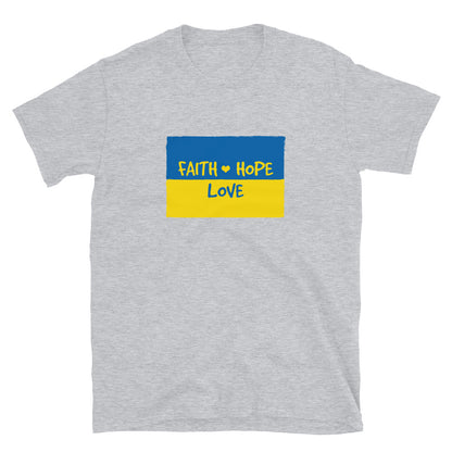 Hope, Faith & Love for Ukraine T-Shirt