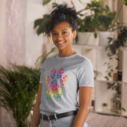 Paw of Hearts Rainbow T-Shirt