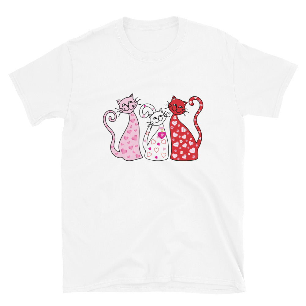 Whimsy Valentine Cats T-Shirt