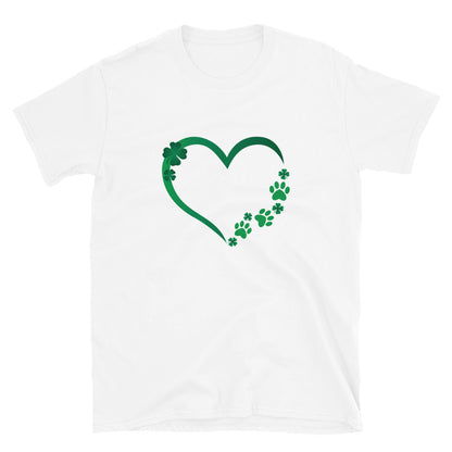 St. Patrick's Paw Heart T-Shirt