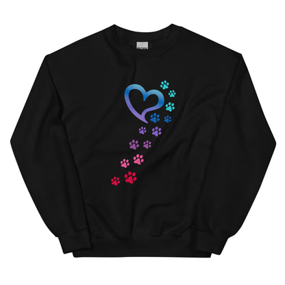 Rainbow Paws To My Heart Crewneck Sweatshirt