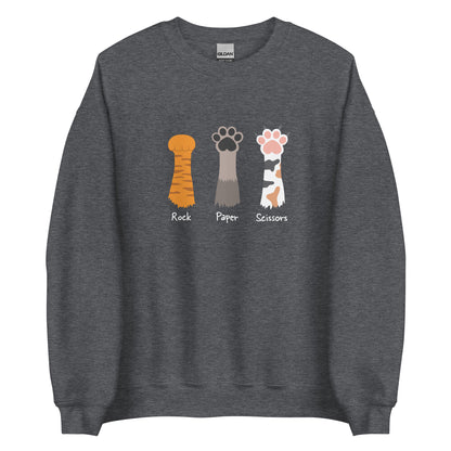 Rock Paper Scissors Crewneck Sweatshirt