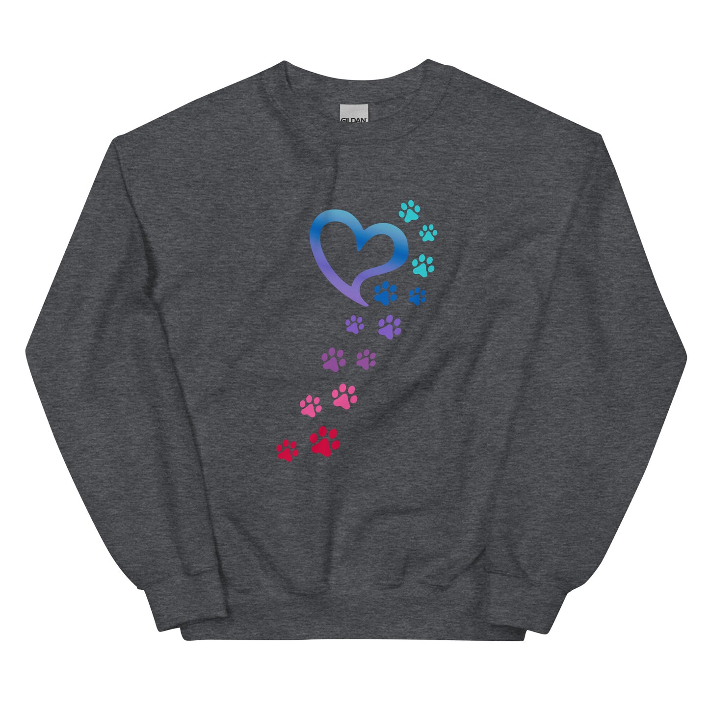 Rainbow Paws To My Heart Crewneck Sweatshirt