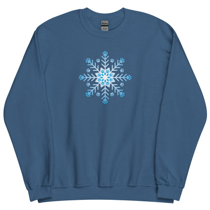 Snowflake Paw Crewneck Sweatshirt