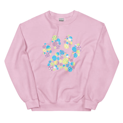 Easter Egg Paw Crewneck Sweatshirt