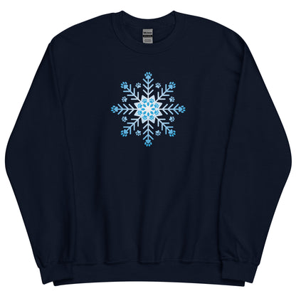 Snowflake Paw Crewneck Sweatshirt