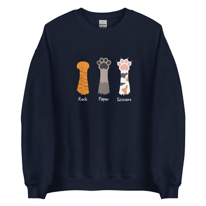 Rock Paper Scissors Crewneck Sweatshirt