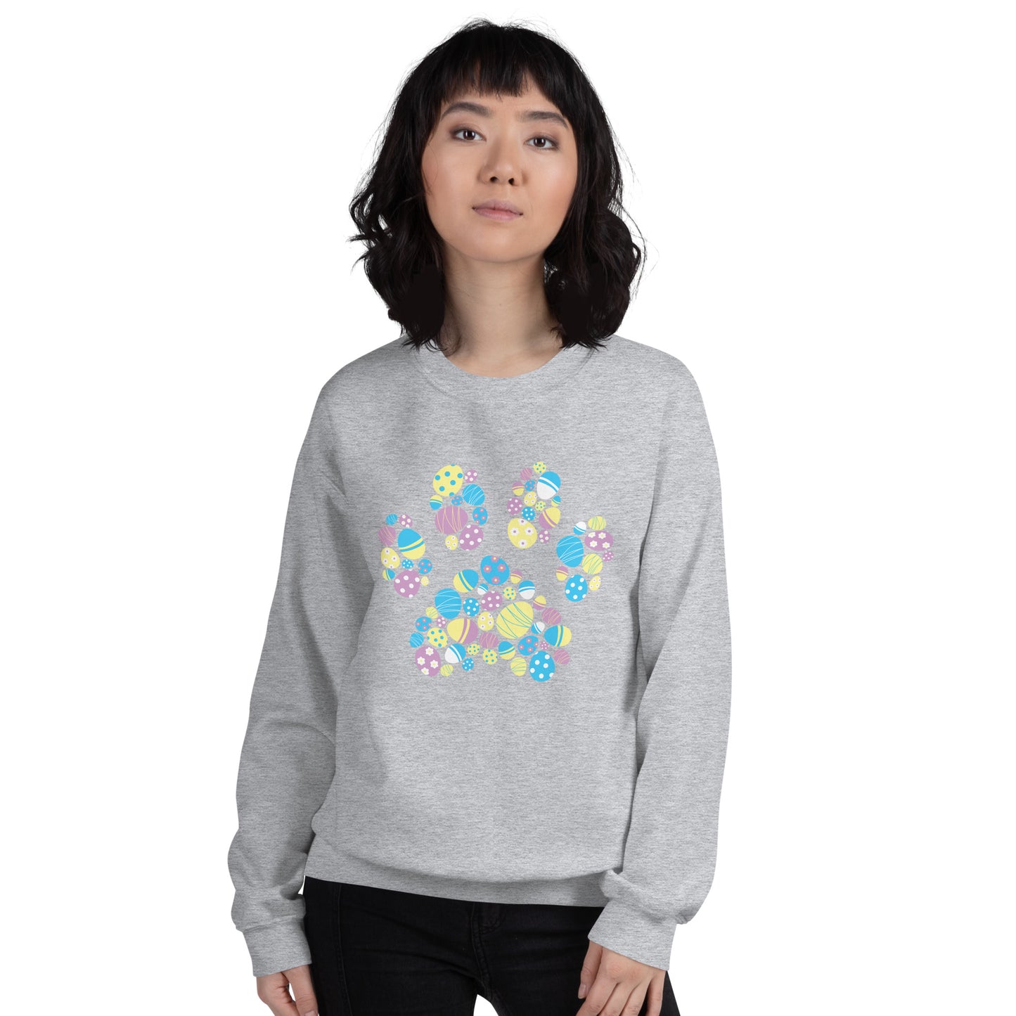 Easter Egg Paw Crewneck Sweatshirt