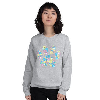 Easter Egg Paw Crewneck Sweatshirt