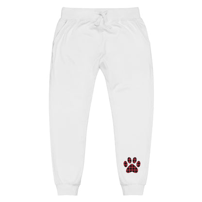 Gingham Paw Fleece Sweatpants