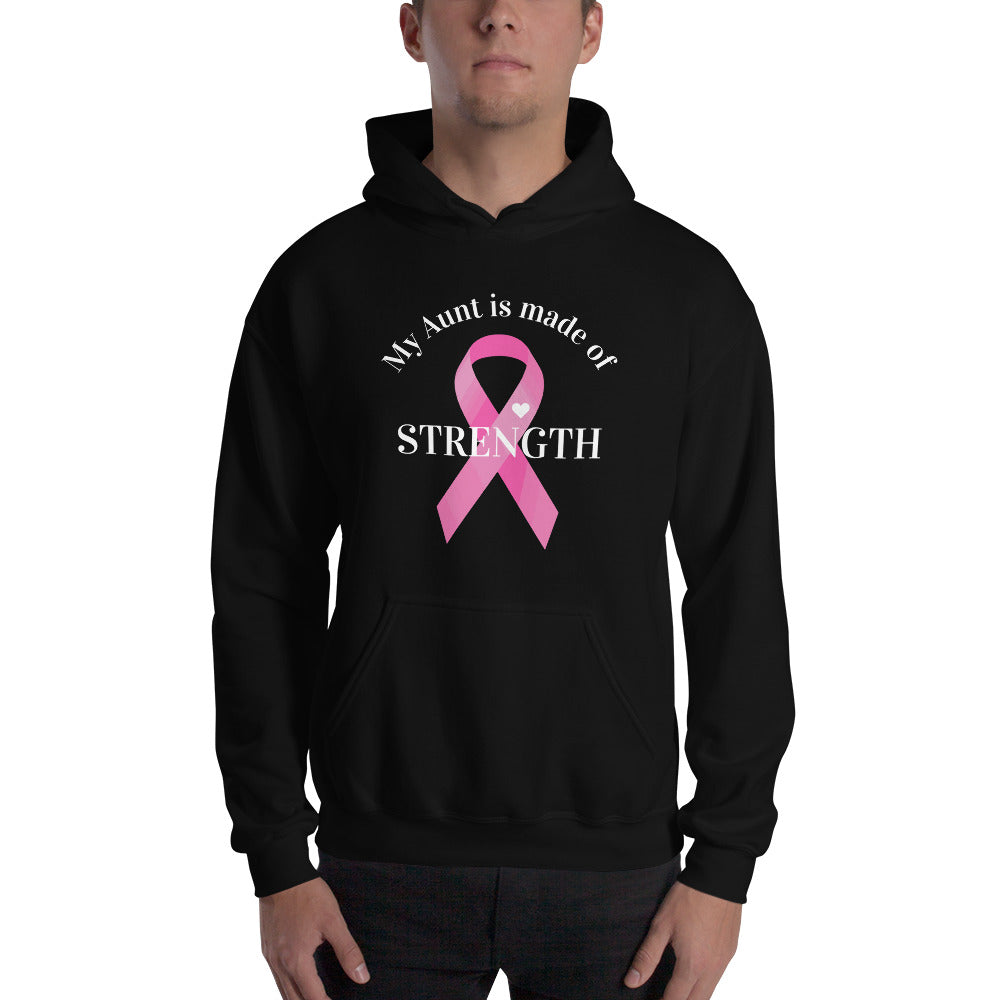 Aunt is Made of Strength Heart Ribbon Hoodie