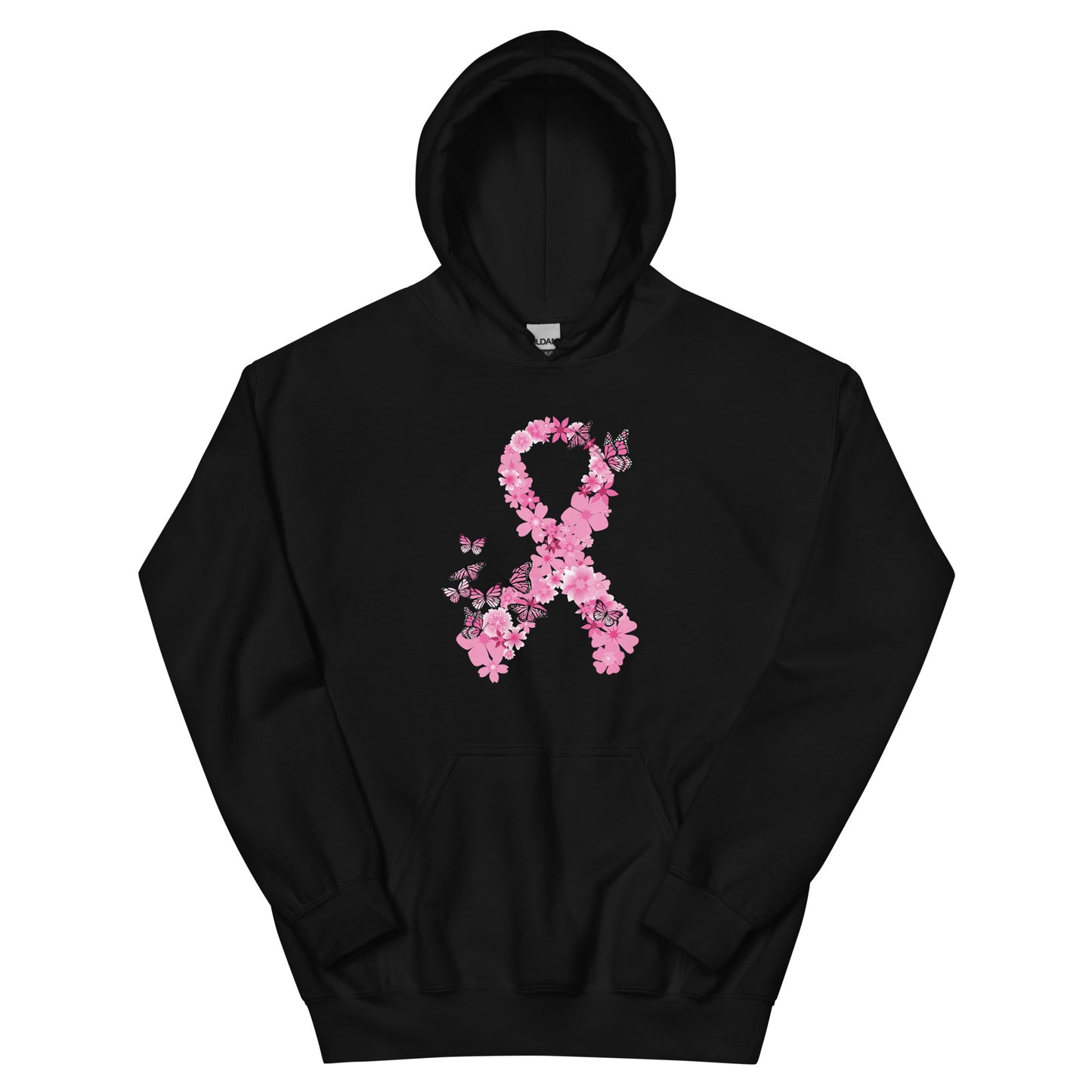 Pink Ribbon Butterflies Take Flight Hoodie