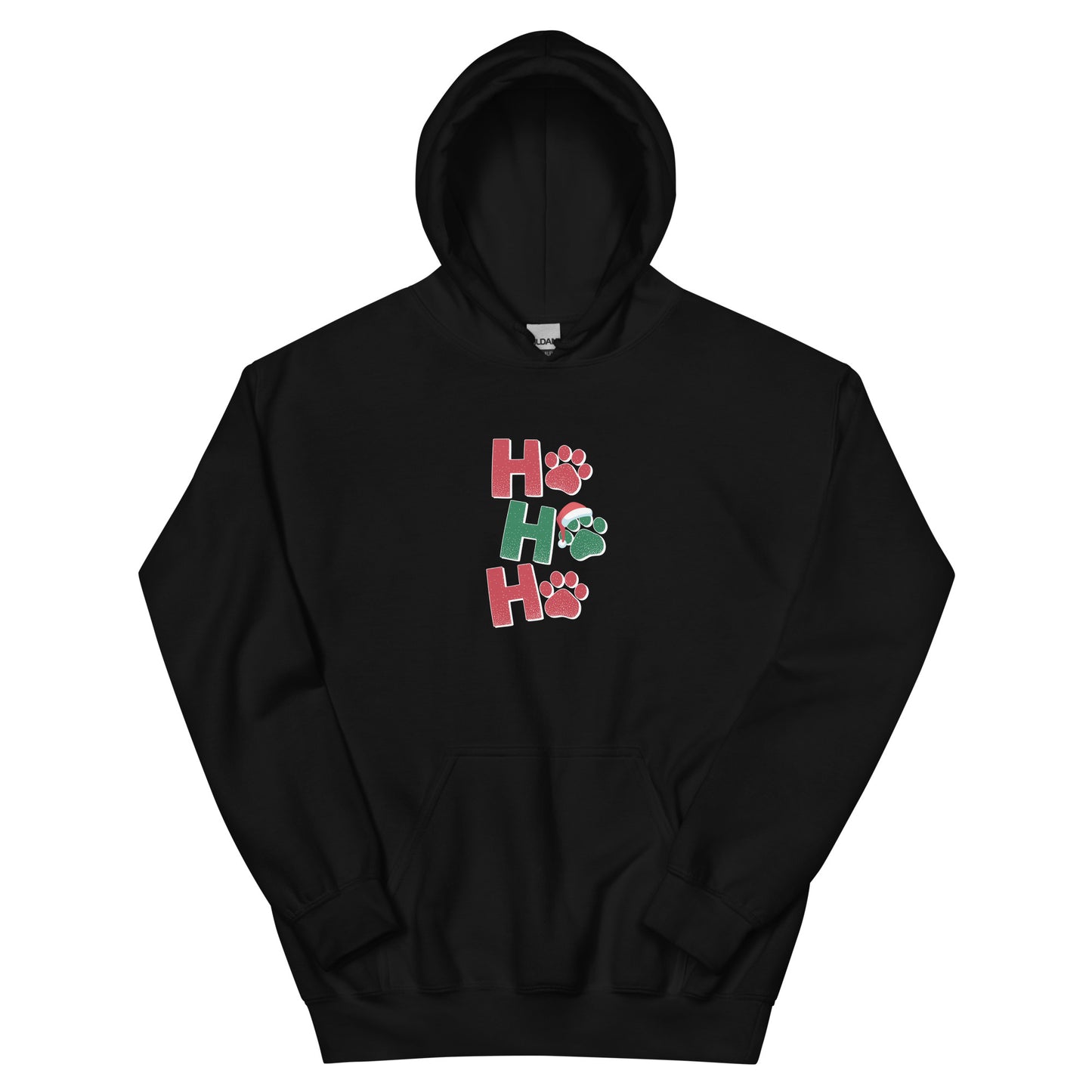 Ho Ho Ho Paw Print Hoodie