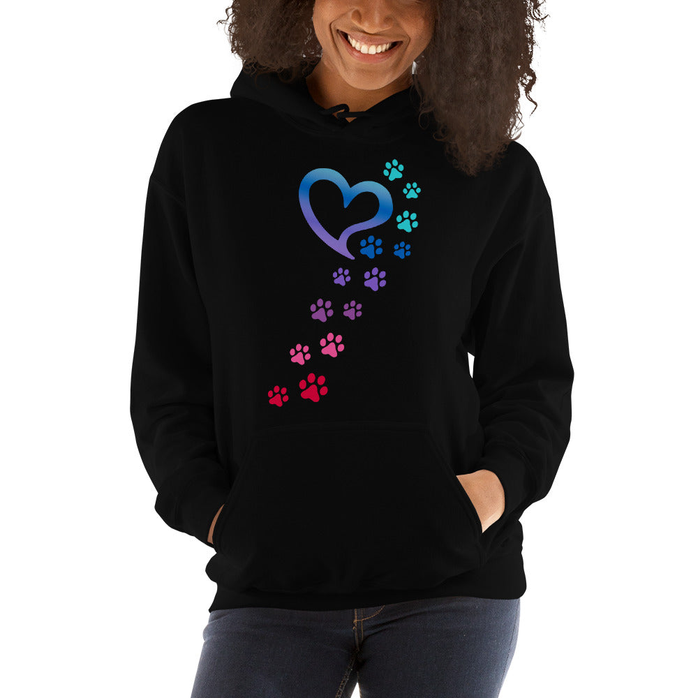 Rainbow Paws To My Heart Hoodie