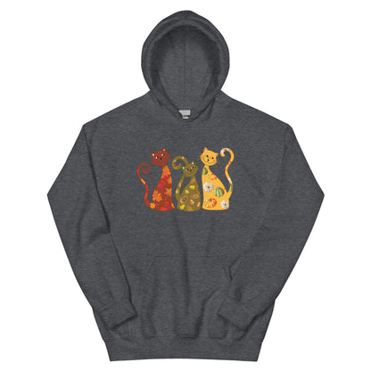 Festive Fall Cats Hoodie